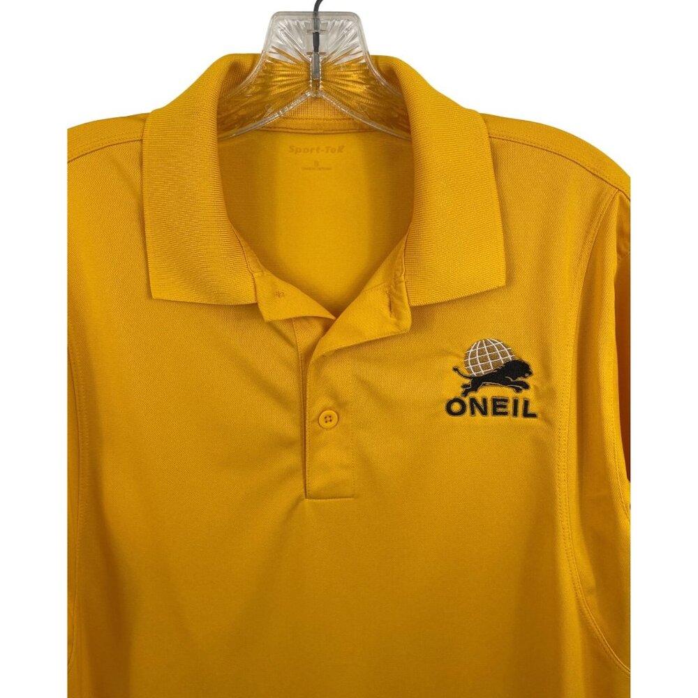 ONEIL Yellow Short Sleeve Polo Shirt Mens Size Small - Picture 3 of 9